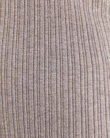 Sparkling Rib Knit Tee in GREY PEARL