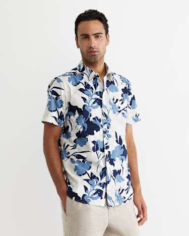 Dyer Short Sleeve Shirt in BLUE MULTI