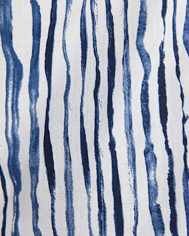 Tina Stripe Lily Voile Shirt in NAVY/WHITE