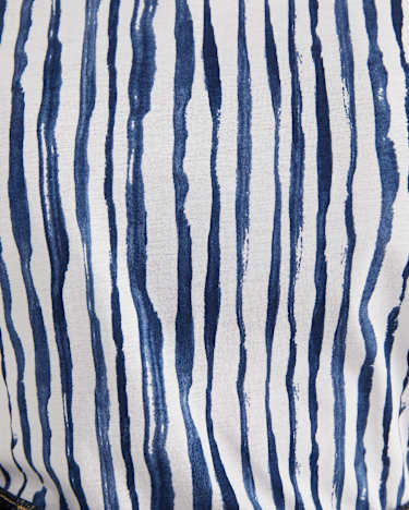 Tina Stripe Mercerised Tee in NAVY/WHITE