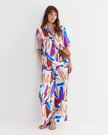 Marie Wide Leg Pant in MULTI