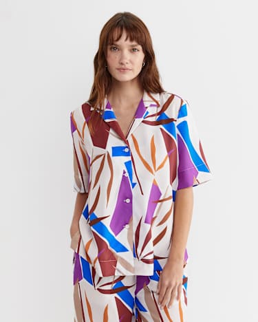 Marie Short Sleeve Shirt in MULTI