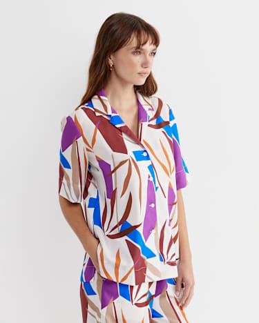 Marie Short Sleeve Shirt in MULTI