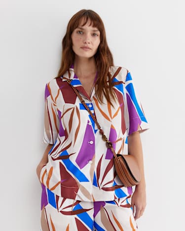 Marie Short Sleeve Shirt in MULTI
