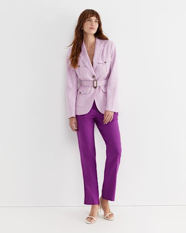 Rosa Linen Pant in HYDRANGEA