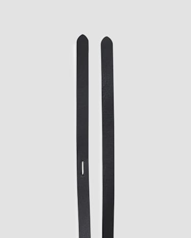 Lara Wrap Leather Belt in BLACK