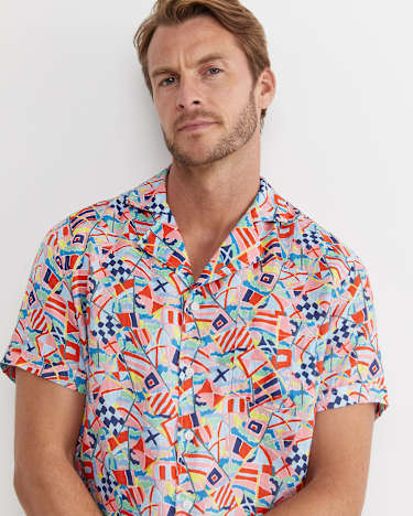 Mac Short Sleeve Liberty Cuban Shirt in MULTI