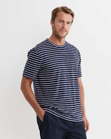 Supersoft Tee in NAVY/WHITE