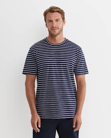 Supersoft Tee in NAVY/WHITE
