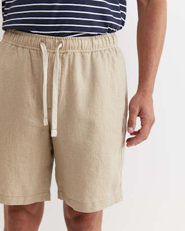 Caffery Linen Short in CAPPUCCINO