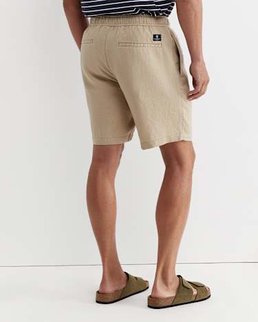 Caffery Linen Short in CAPPUCCINO