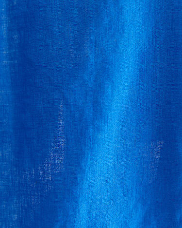 Lulu Blanket Stitch Linen Shirt in PEACOCK
