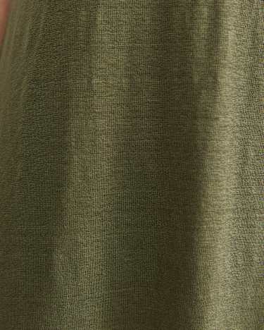 Tonia Linen Tank Midi Dress in KHAKI