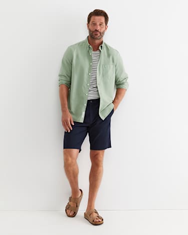 Oxford Long Sleeve Shirt in VINE