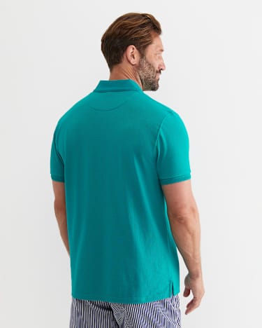 SC Pique Polo in SEAGREEN