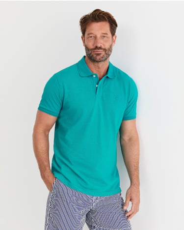 SC Pique Polo in SEAGREEN