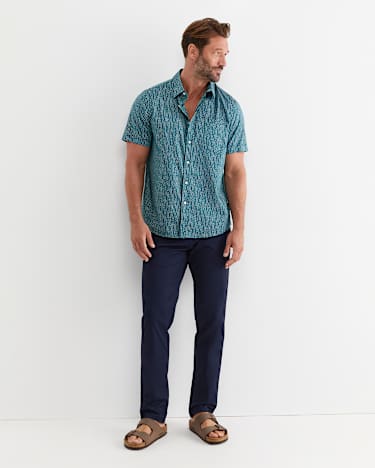 Marlin Short Sleeve Shirt in TEAL