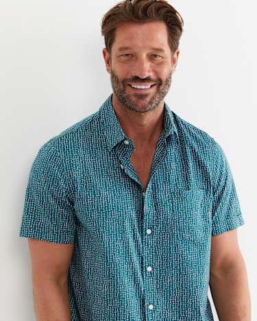Marlin Short Sleeve Shirt in TEAL