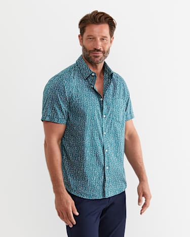 Marlin Short Sleeve Shirt in TEAL