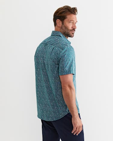 Marlin Short Sleeve Shirt in TEAL