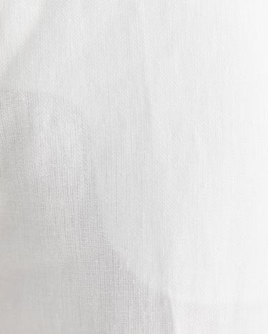 Freya Straight Linen Pant in WHITE