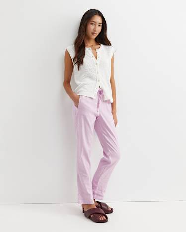 Rosa Linen Pant in ORCHID