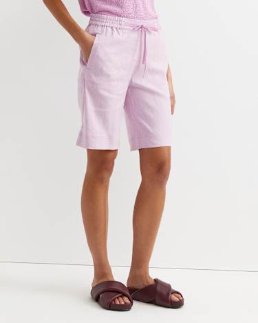 Rosa Linen Short in ORCHID