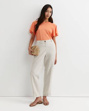 Flutter Short Sleeve Tee in TANGERINE