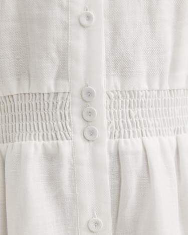 Rory Ramie Maxi Dress in WHITE