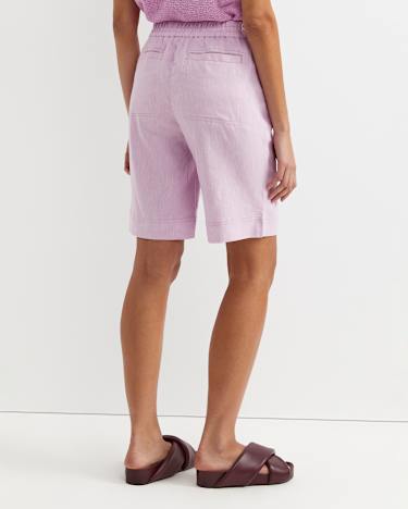 Rosa Linen Short in ORCHID