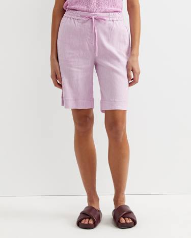 Rosa Linen Short in ORCHID