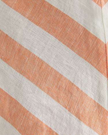 Callie Stripe Slip Dress in ORANGE/WHITE