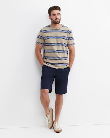Harden Stripe Tee in NATURAL
