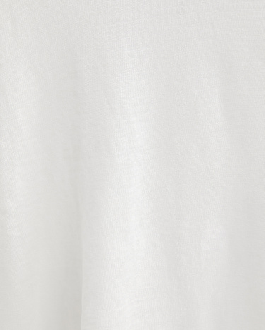 Tonia Rib Neck Short Sleeve Tee in WHITE/MULTI