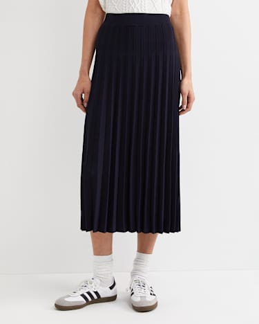 Maxine Milano Midi Skirt in NAVY