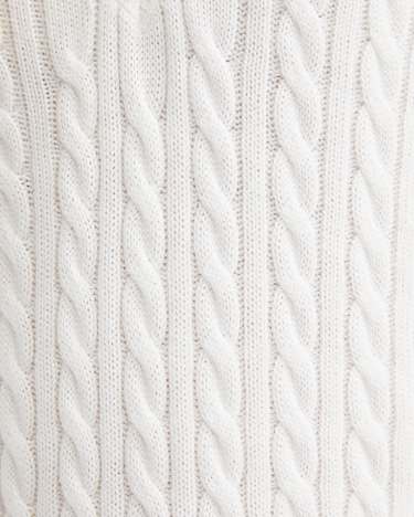 Elka Varsity Cable Sweater in WINTER WHITE
