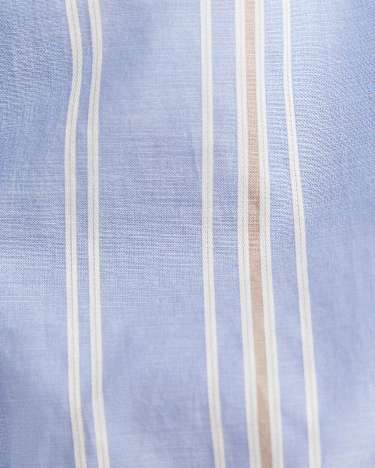 Lacey Ladder Stitch Shirt in BLUE MULTI