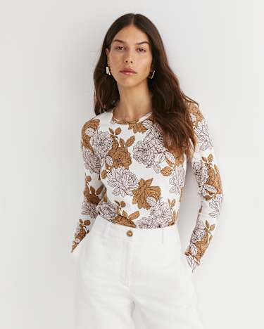 Miranda Magic Long Sleeve Tee in TAN