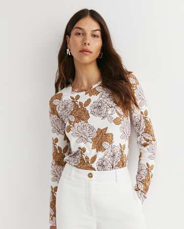 Miranda Magic Long Sleeve Tee in TAN
