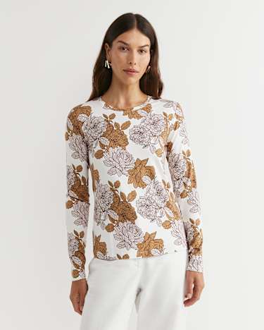 Miranda Magic Long Sleeve Tee in TAN