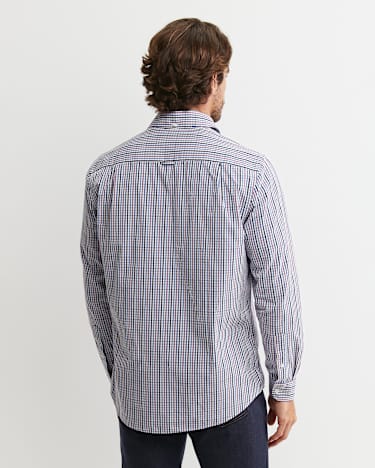 Gibson Long Sleeve Check Shirt in FIG