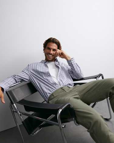 Gibson Long Sleeve Check Shirt in FIG