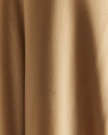 Charlotte Bias Slip Skirt in LATTE