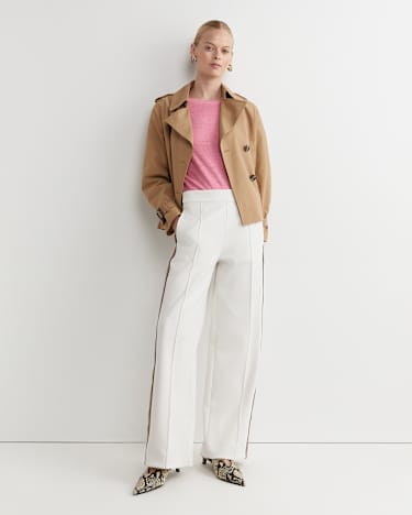Cecile Linen Top in ROSEBERRY