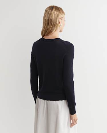 Francis Merino Crew Neck Knit in NAVY