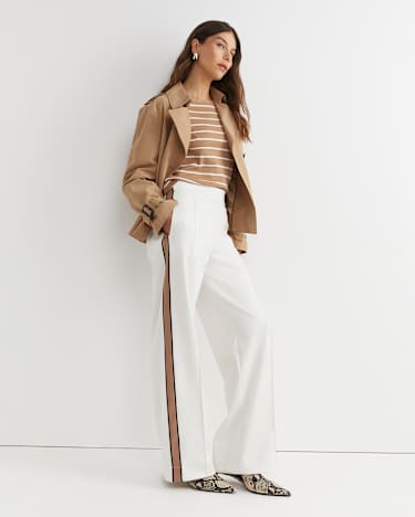 Lina Track Pant in WHITE/MULTI