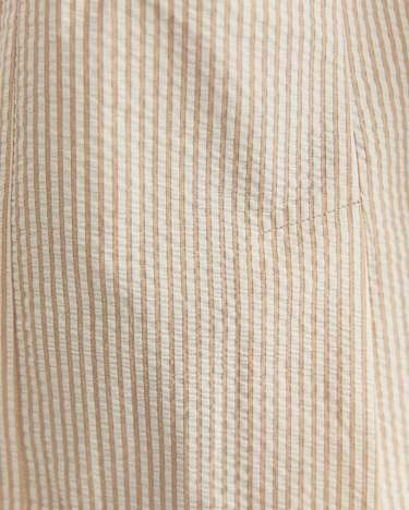 Nikoo Stripe Jacket in TAN/WHITE