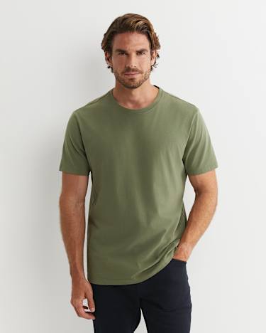Supersoft Tee in DARK KHAKI