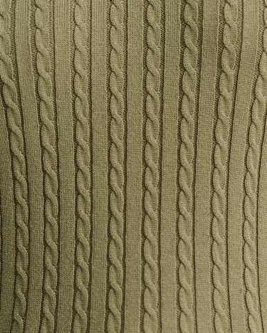 Elka Cable Polo in KHAKI
