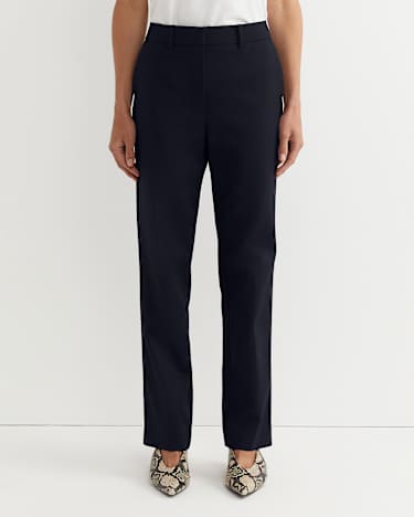 Yvette Straight Pant in NAVY